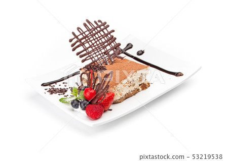 A souffle, raspberry, strawberry, cherry, mint A souffle, raspberry, strawberry, cherry, mint 53219538