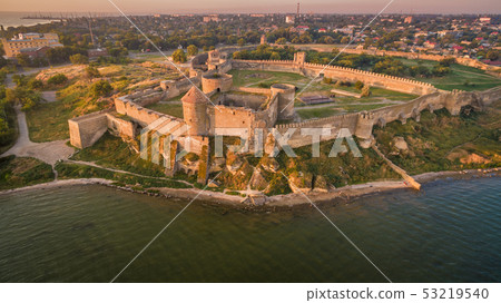 Aerial view on citadel of fortress Akkerman Aerial view on citadel of fortress Akkerman 53219540