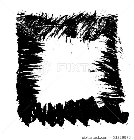 Ink vector brush stroke frame. Vector illustration. Grunge texture. 53219973