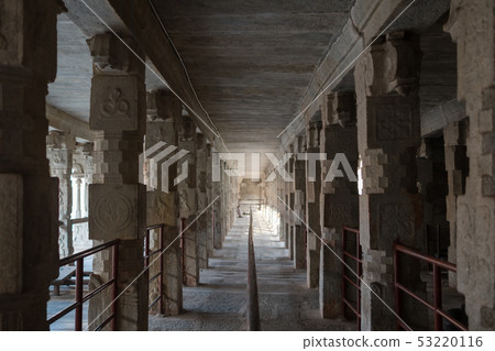 Corridor in the ancient complex of Virupaksha Corridor in the ancient complex of Virupaksha 53220116