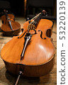 Two contrabasses on the stage. 53220139