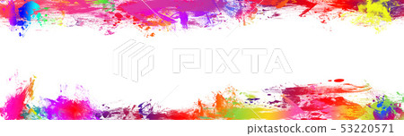 Creative horizontal banner with  bright spots 53220571