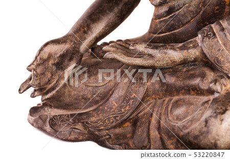 Buddha's hands in position varada mudra. 53220847
