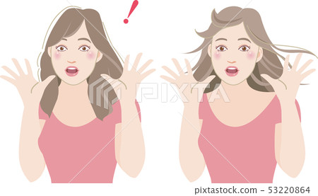 驚訝的女人(2個姿勢)3 驚訝的女人(2個姿勢)3 53220864