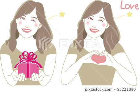 Woman to wink (2 poses) 8 Woman to wink (2 poses) 8 53221080