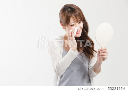 休閒人像·白色背面 53221654