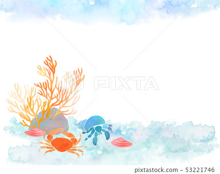 海水彩插圖 海水彩插圖 53221746