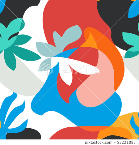 Abstract tropical painting. 53221883