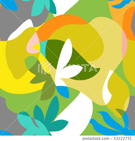 Abstract tropical painting. Abstract tropical painting. 53222731