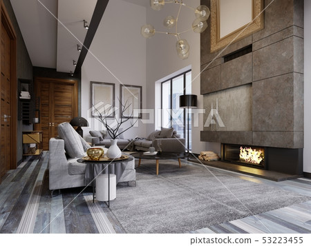 Design apartment in the style of a loft with a Design apartment in the style of a loft with a 53223455