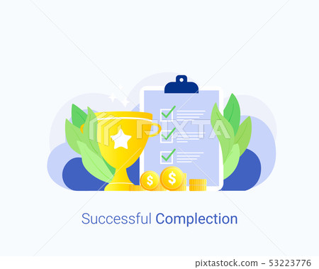 Successful complection concept. - Stock Illustration [53223776] - PIXTA