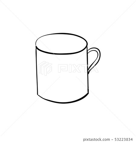 hand drawn quirky cartoon tankard of beer 53223834