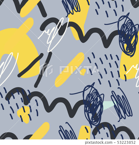 Vector seamless pattern. Abstract background with brush strokes. Vector seamless pattern. Abstract background with brush strokes. 53223852