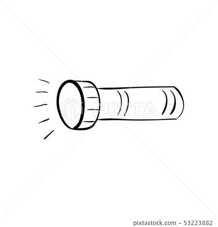 Flashlight vector flat material design isolated on Flashlight vector flat material design isolated on 53223882
