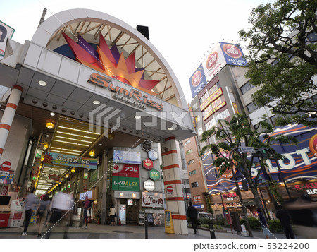 東京都市風景在日本我看日出商城等。 53224200