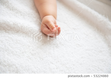 嬰兒嬰兒手午睡 53224860