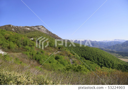 Mt. Yutaka seen from the flower stand 53224903