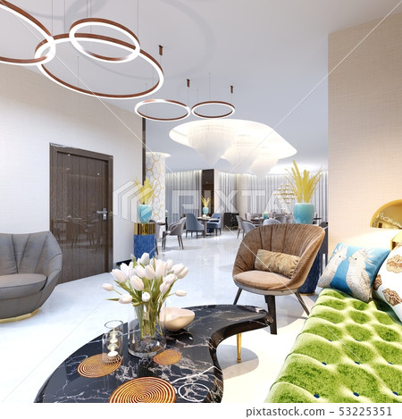 Reception area and lounge area with beautiful 53225351