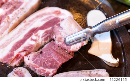 Black meat, Korean food, Food, Plate, Food, Pan fried black pork, Black pork Black meat, Korean food, Food, Plate, Food, Pan fried black pork, Black pork 53226135