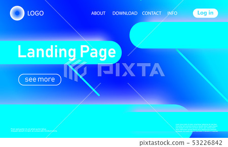Website landing page. Material design. Website landing page. Material design. 53226842