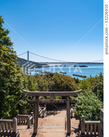 Okayama Prefecture Kurashiki City Shimotsui I Seto Ohashi Gion Shrine 53226910