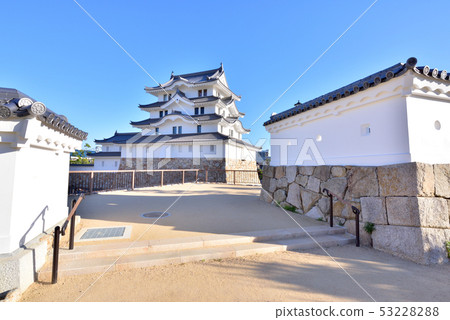 平遙城堡在145年來第一次重建heisei最後kaijo尼崎城堡公園尼崎市尼崎市 照片素材 圖片 5322 圖庫