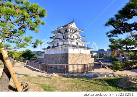 平遙城堡在145年來第一次重建Heisei最後Kaijo尼崎城堡公園尼崎市尼崎市 53228291