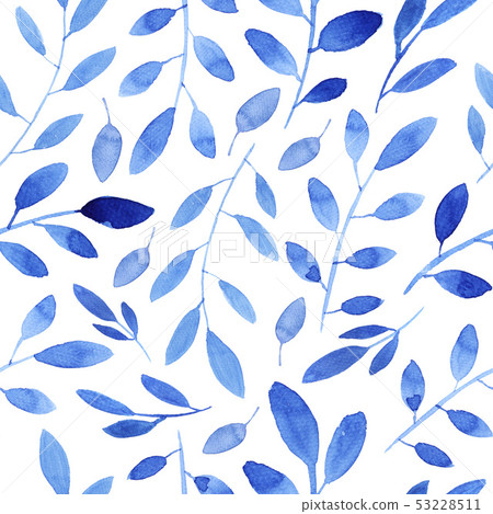 Watercolor floral pattern 53228511