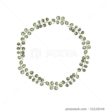 Rustic floral wreath 53228549