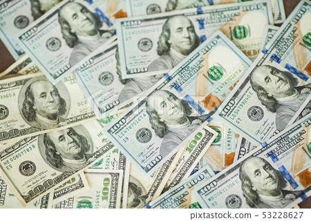 American money background texture bills of 100 american dollars American money background texture bills of 100 american dollars 53228627