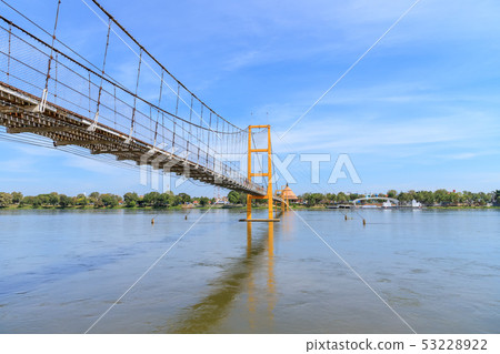 Bangkok Bicentennial Bridge over Ping river at Tak 53228922