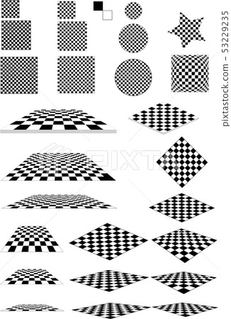 Pattern black and white tile material illustration Pattern black and white tile material illustration 53229235