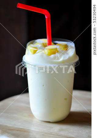 mango smoothie or mango yogurt smoothie 53230494