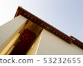 Beautiful pediment temple gable apex roof line  53232655
