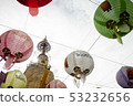Thai name "Intarawihan" on lamps in famous temple 53232656