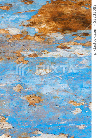 Light blue rusty vintage paint background 53233085