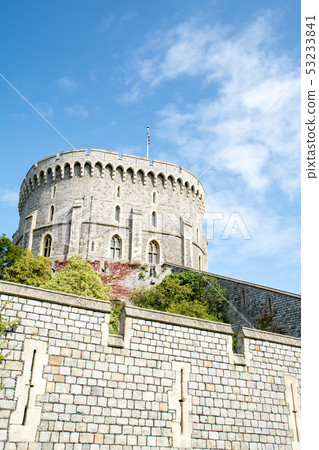Stone Column Building and Stone Walls of Windsor Castle 53233841