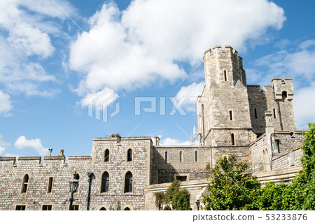 Stone Column Building and Stone Walls of Windsor Castle Stone Column Building and Stone Walls of Windsor Castle 53233876