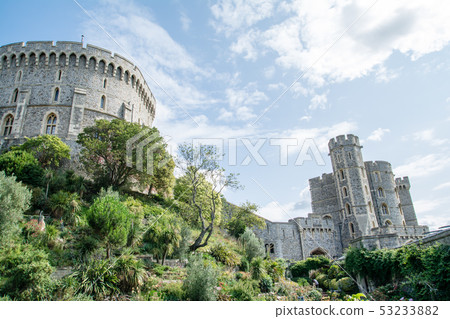 Stone Column Building and Stone Walls of Windsor Castle 53233882