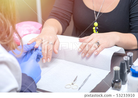 Nail care in salon Nail care in salon 53233910
