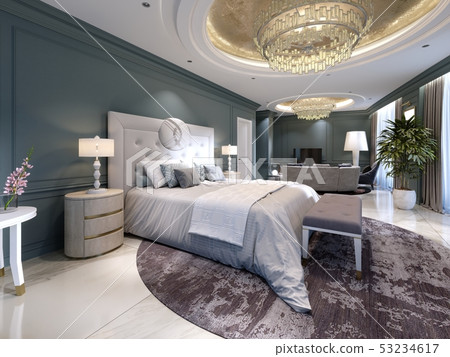 Luxury presidential suite with a bedroom and a 53234617