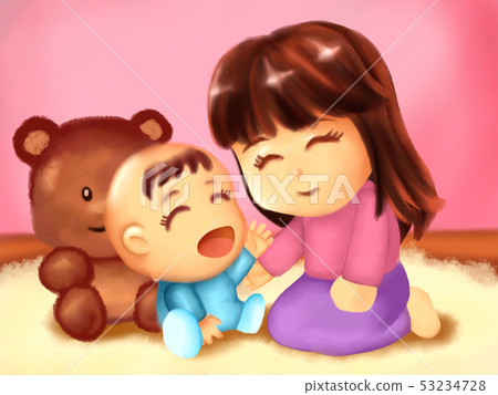 Mom and baby 2 53234728