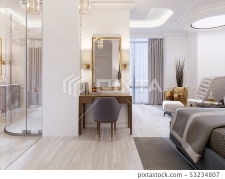 Modern design Suite with elegant furnishings and 53234807