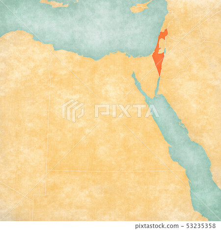 Map Of Egypt To Israel Map Of Egypt - Israel - Stock Illustration [53235358] - Pixta