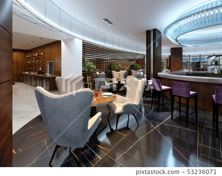 Modern bar and restaurant interior, part of a Modern bar and restaurant interior, part of a 53236071