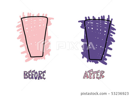Before and after template. Vector screen elements. 53236923