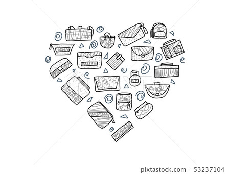 Set of hand bags. Vector design illustration. Set of hand bags. Vector design illustration. 53237104