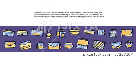 Set of hand bags. Vector design illustration. Set of hand bags. Vector design illustration. 53237107