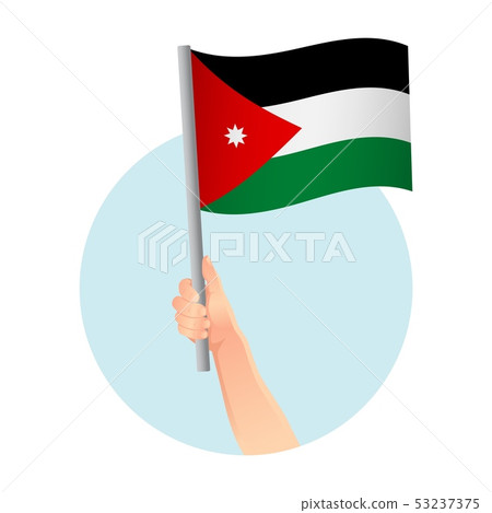 jordan flag in hand icon jordan flag in hand icon 53237375