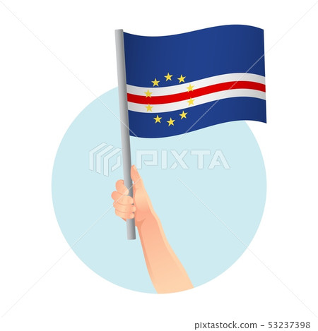 Cape Verde flag in hand icon Cape Verde flag in hand icon 53237398